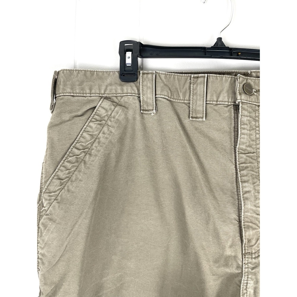 Carhartt Men's Dungaree Fit‎ Duck Carpenter Pants Beige Men's Size 44 X 32 - Picture 3 of 6
